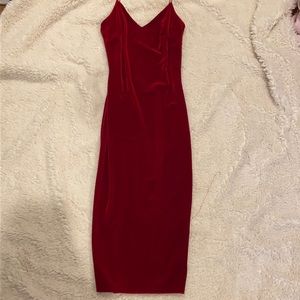 Velvet bodycon dress